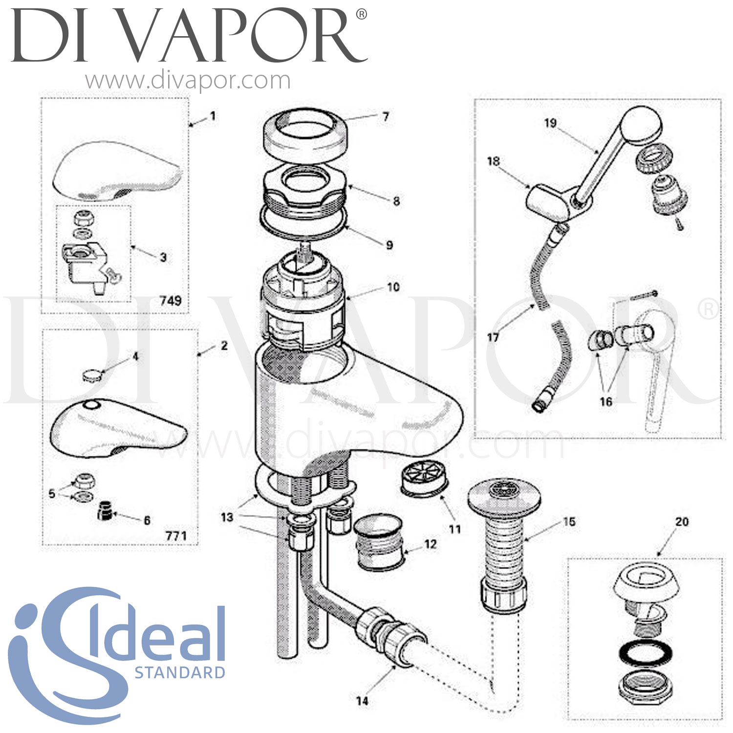 Shower store faucet parts